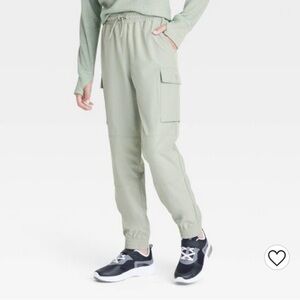 All In Motion - Boys' Lined Cargo Pants - Light Pale Green - XXL (18)